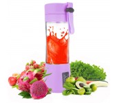 Бутылка блендер шейкер Daiweina Juicer Cup беспроводная компактная для овощей и фруктов для коктейлей смузи и пюре 380мл USB (Фиолетовый)